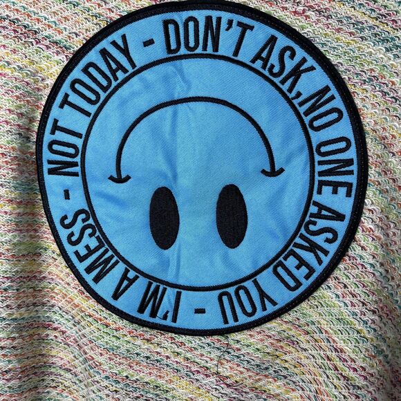 Attic Salt Sweater Womens Large Multicolor Linen Blend Knit Pullover Not Today - Picture 3 of 7